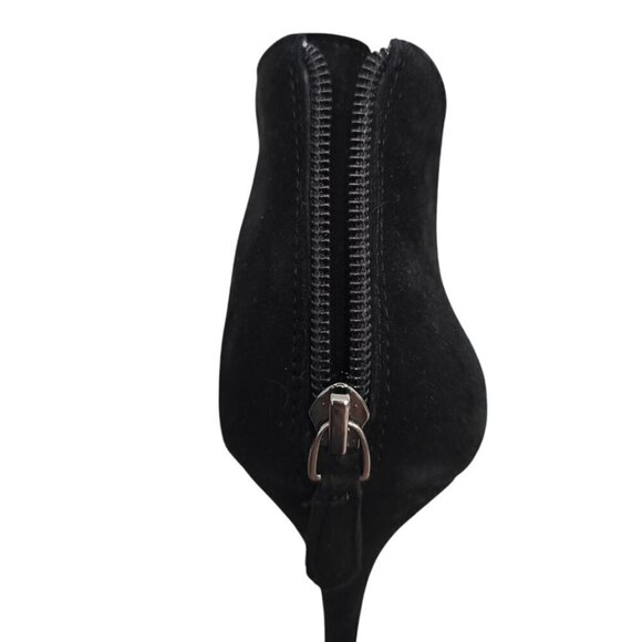 Enzo Angiolini Ruthley Black Suede Pointed Toe Stiletto Ankle Bootie Sz 9.5M - Picture 5 of 9